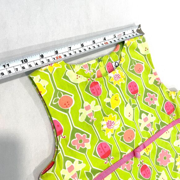 ~ Lilly Pulitzer 6x Girls Floral Sundress* Sleeveless Green Fruit Ladybug Summer - Picture 11 of 13